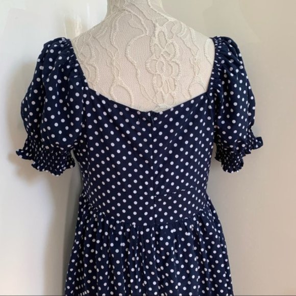 Wild Honey Maxi Maternity Dress in Polka Dot sz M - Picture 8 of 11